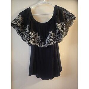 Day Trip The Buckle Black Off The Shoulder Top Small